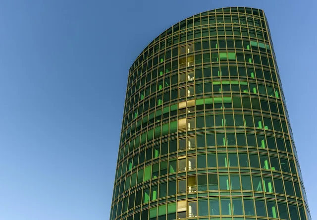 building, office building, architecture, modern, window, facade, glass, low angle shot, urban, property, heaven, high, stained glass window, office, company, work, workplace. Property management regulation for owners: which authorities to ask about licenses and obligations