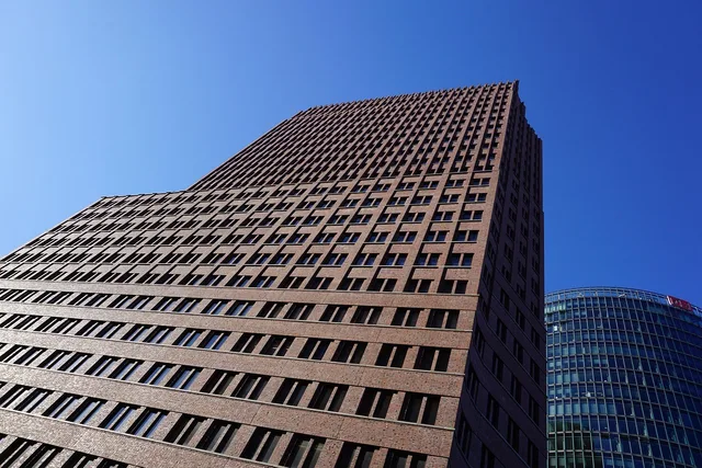 building, tower, architecture, brick, city, real estate, desk, modern. 9 things to check in property management software