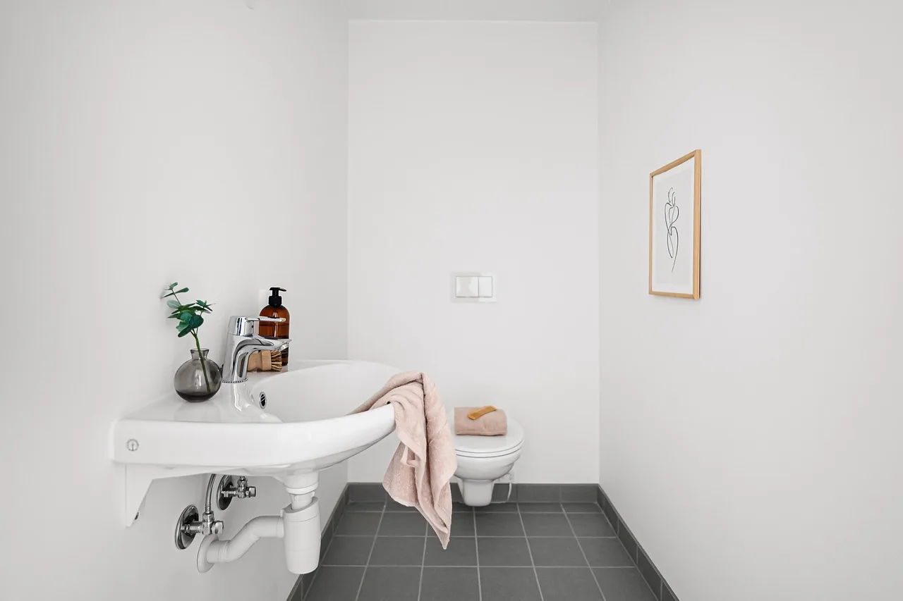 bathroom, toilet, shower, building, interior, house, design, architecture, real state, property. Writing a property management SOP card, step by step